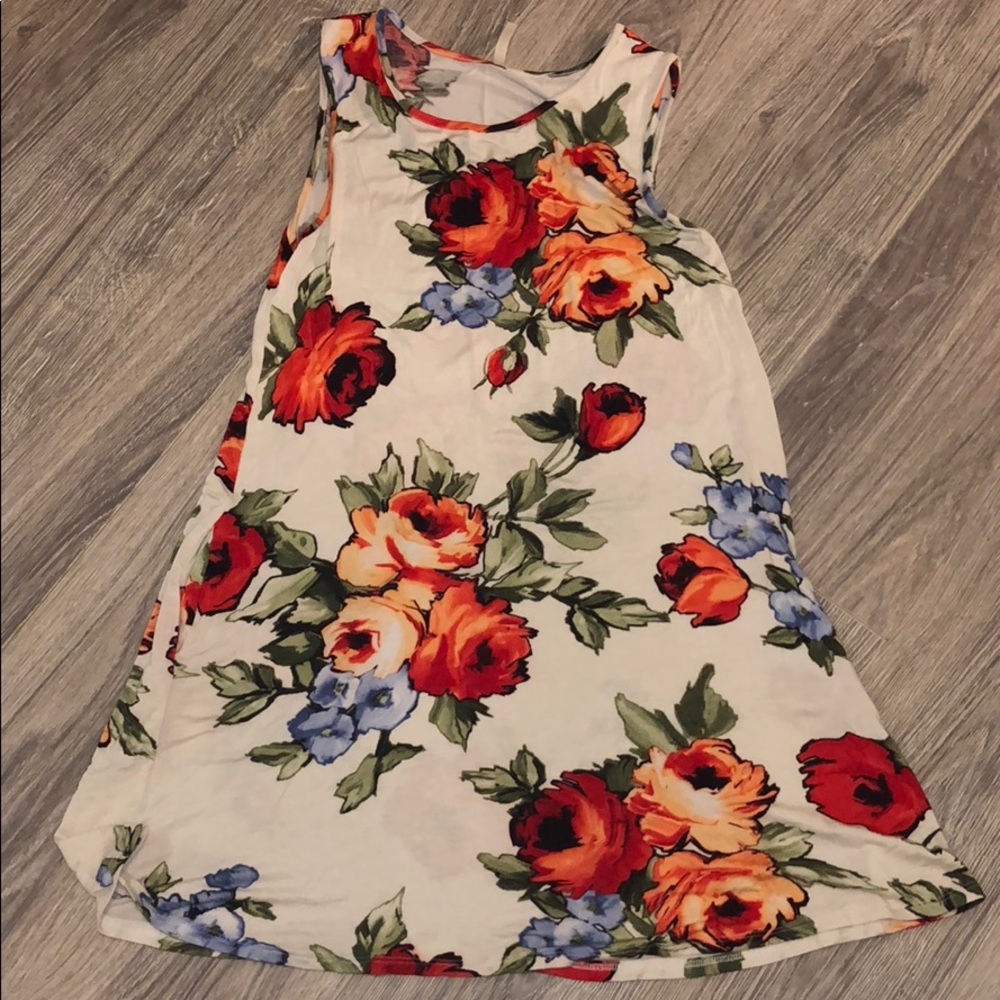 White Floral Dress